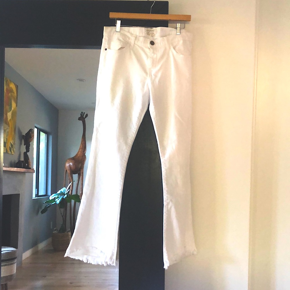Current Elliot white jeans